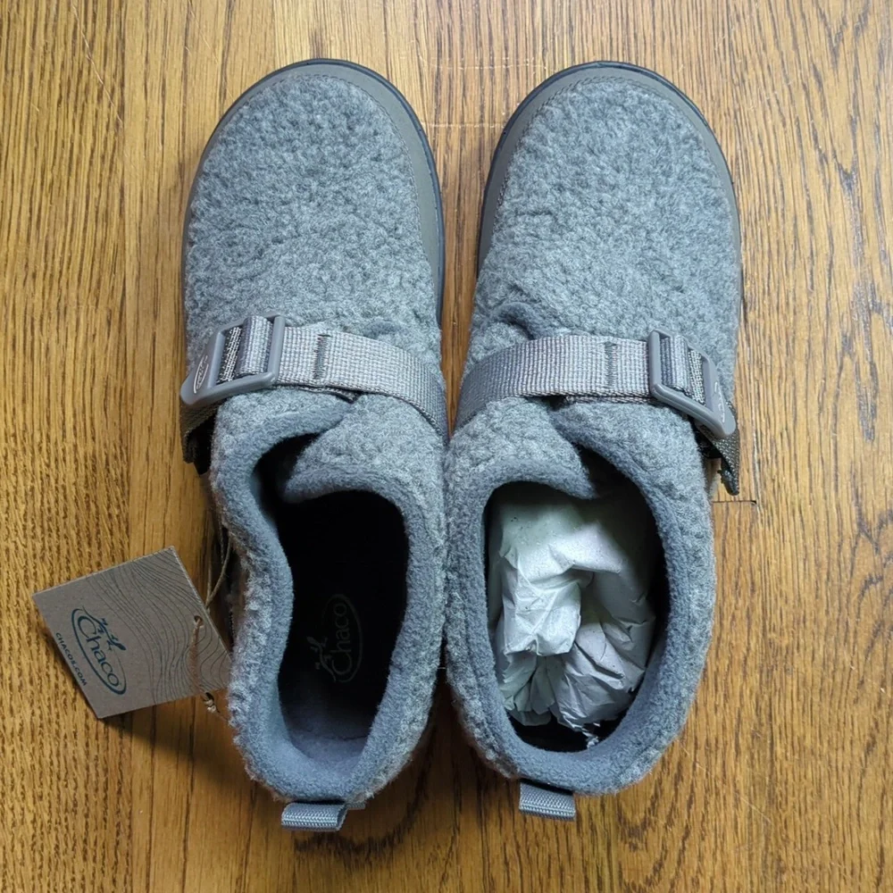 NIB Chaco Ramble Fluff Bootie Light Grey Color Kids Size 5